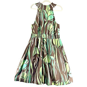 Lane Bryant Dress Women's Sleeveless Smocked Size 14/16 Resort Travel Bo…